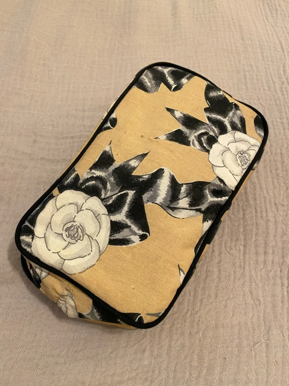 Chanel Vintage cosmetic bag .